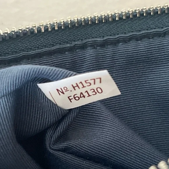 Coach Teal Blue Double Zip Leather Wristlet via - Picture 8 of 12